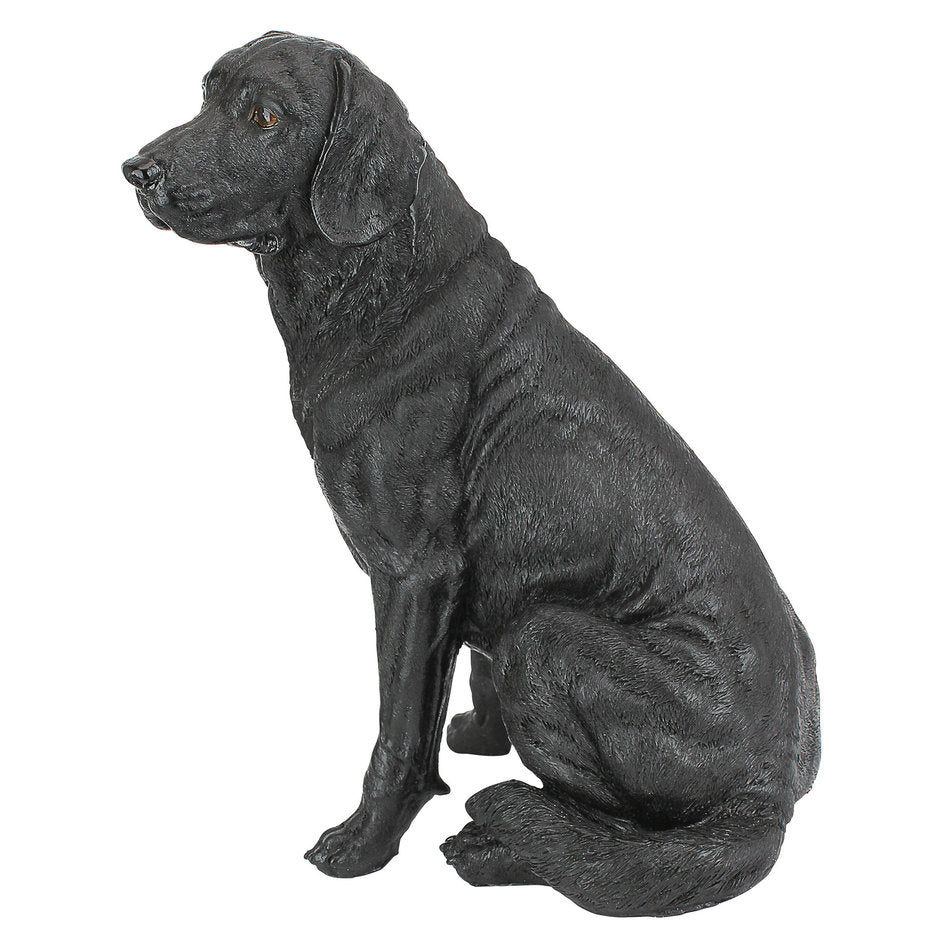 Black Labrador Retriever Statue