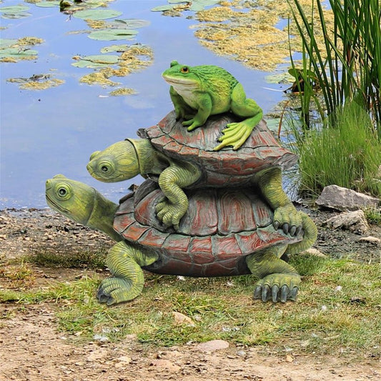 Good Company Frog Turtles Garden Statue