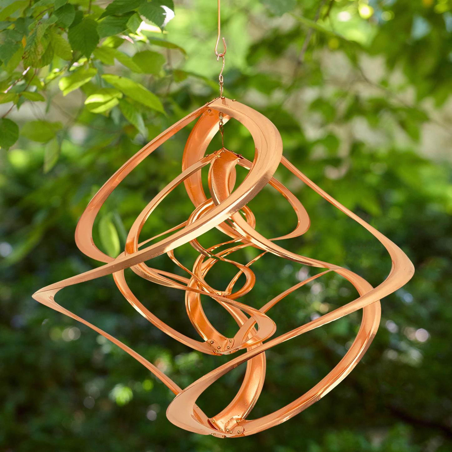 20" Copper Triple Helix Cosmix Garden Spinner