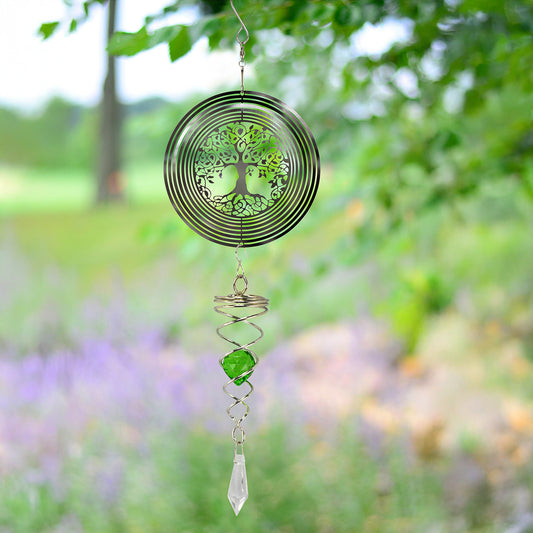 Tree of Life Suncatcher- Green Crystal