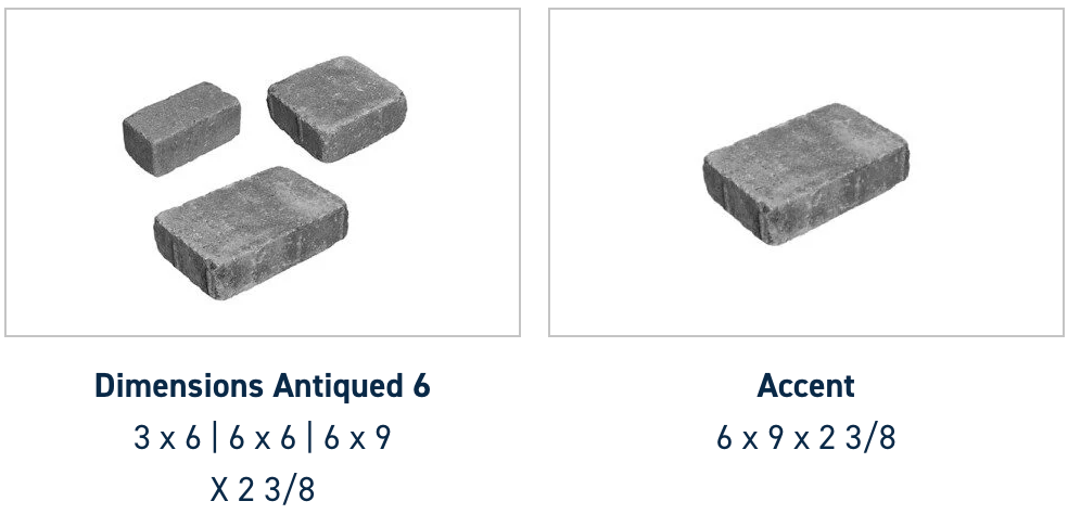 Dimensions Antiqued