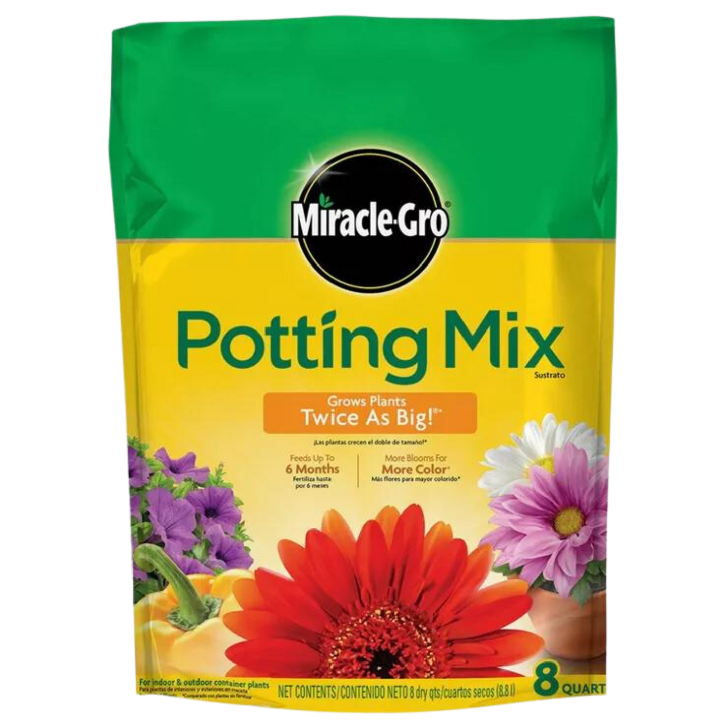 Miracle-Gro Potting Mix | 8 Qt. Bag Soil