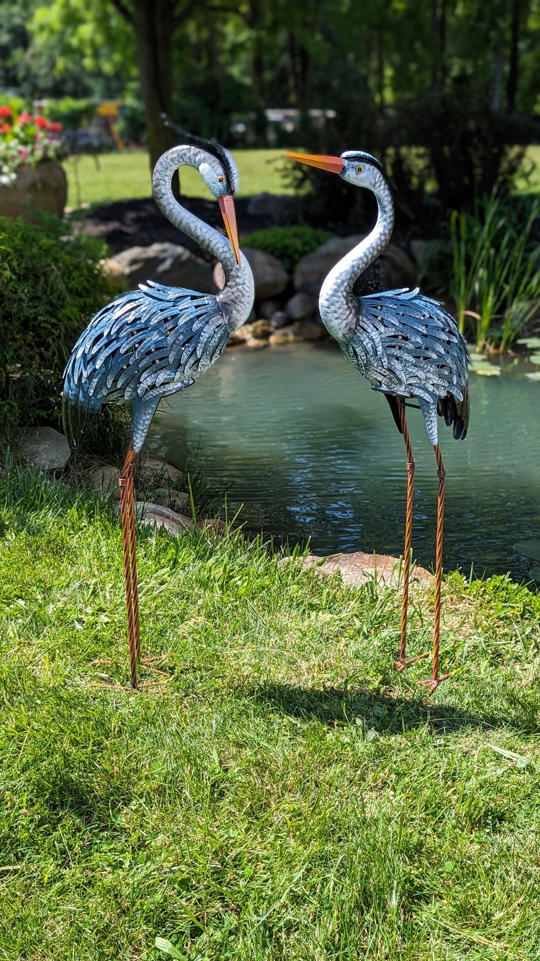 Solar Heron Lawn Bird
