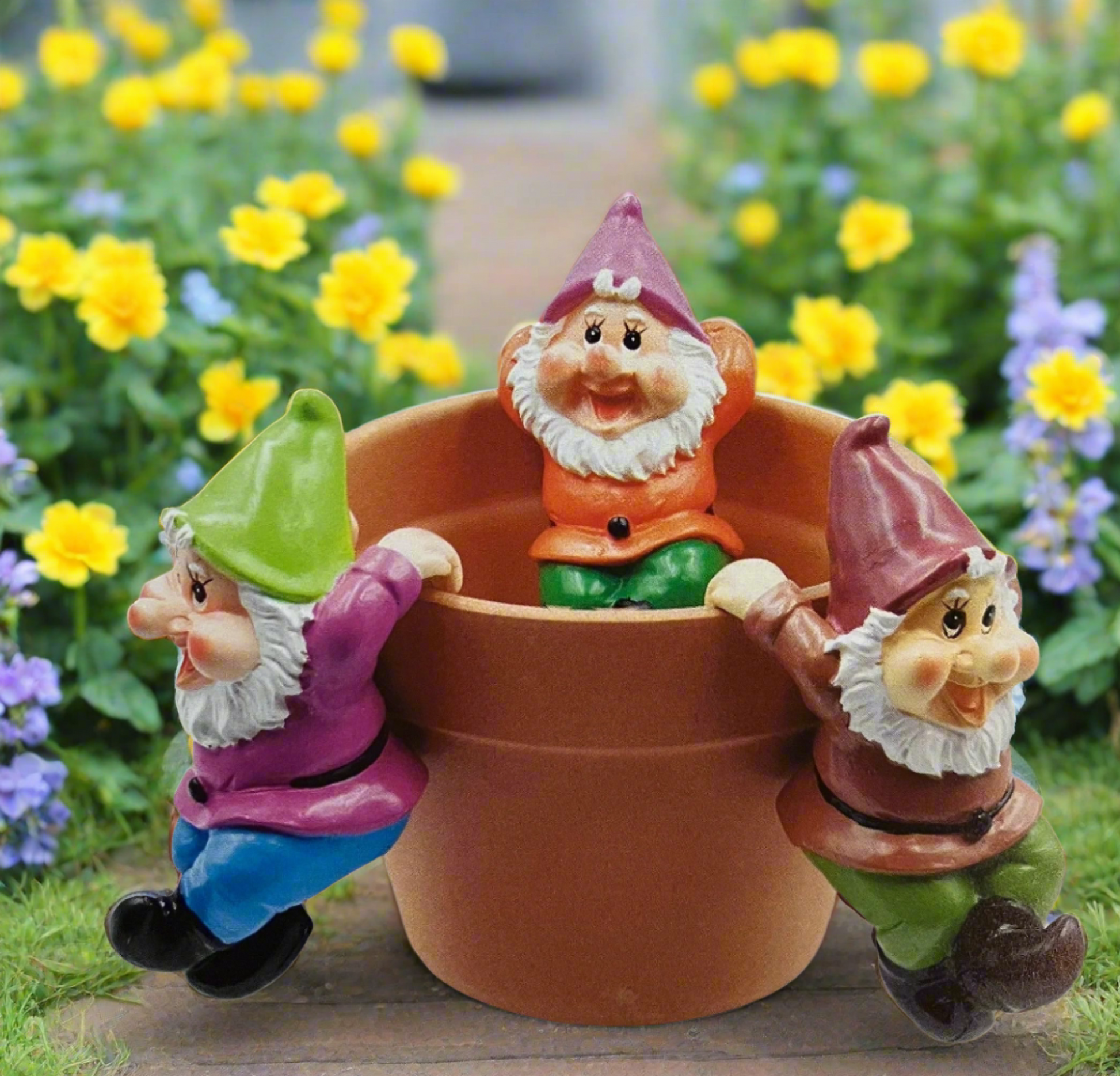 gnome planter pot Gnome Pot Hanger Large