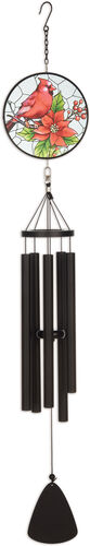 40“Cardinal Stain Glass Wind Chime