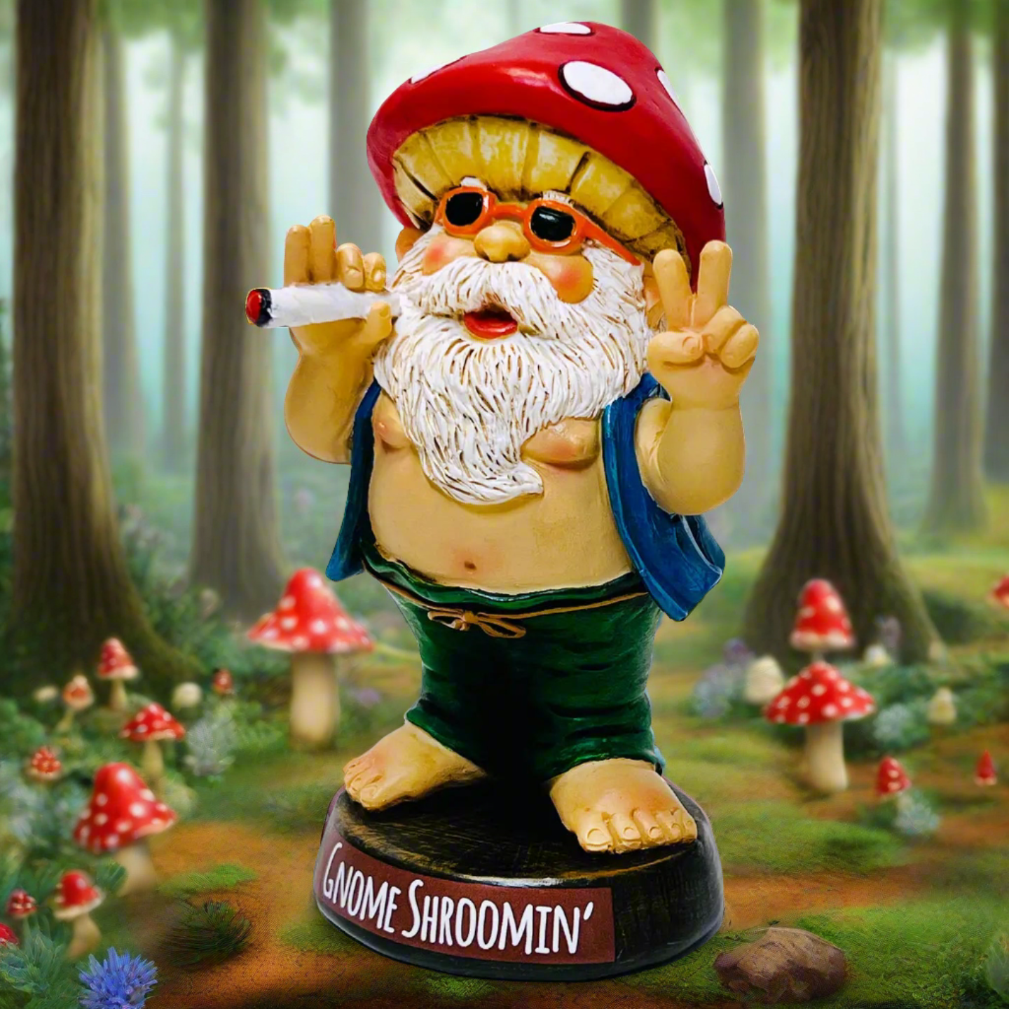 Groovy Gnome Figure - Gnome Shroomin'