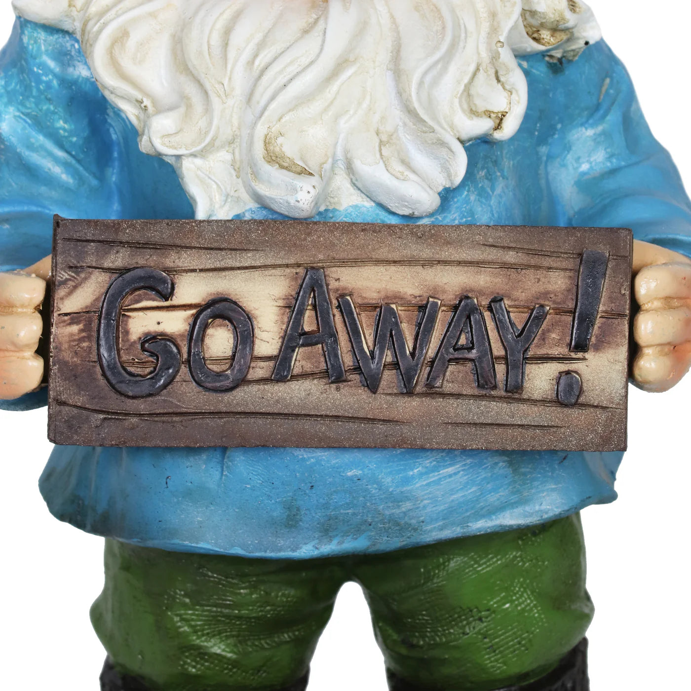 Go Away Gilbert Gnome Statue