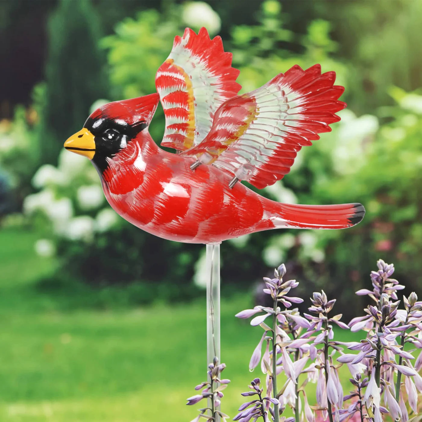 Solar Windywings Cardinal Stake – Rock Gardens