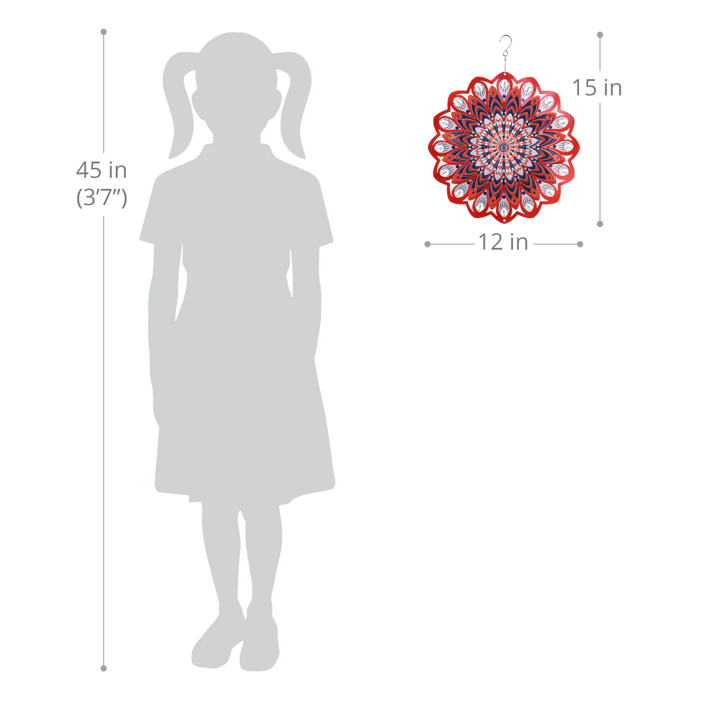 Red Black Mandela Spinner