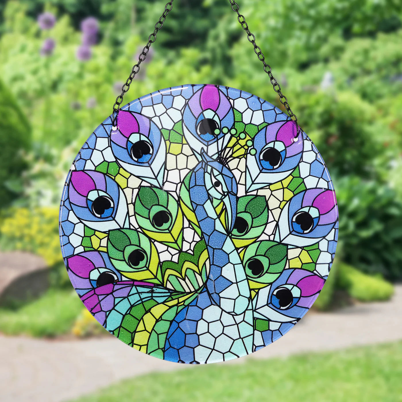 Mosaic Peacock Suncatcher