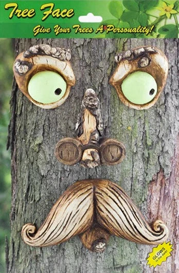 Mr Mustache Tree Face