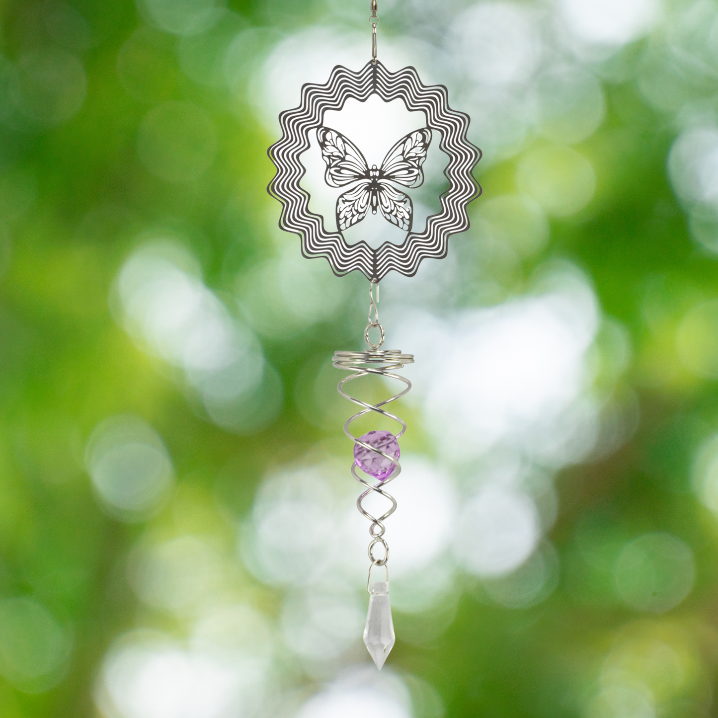 Butterfly Suncatcher-Purple Crystal