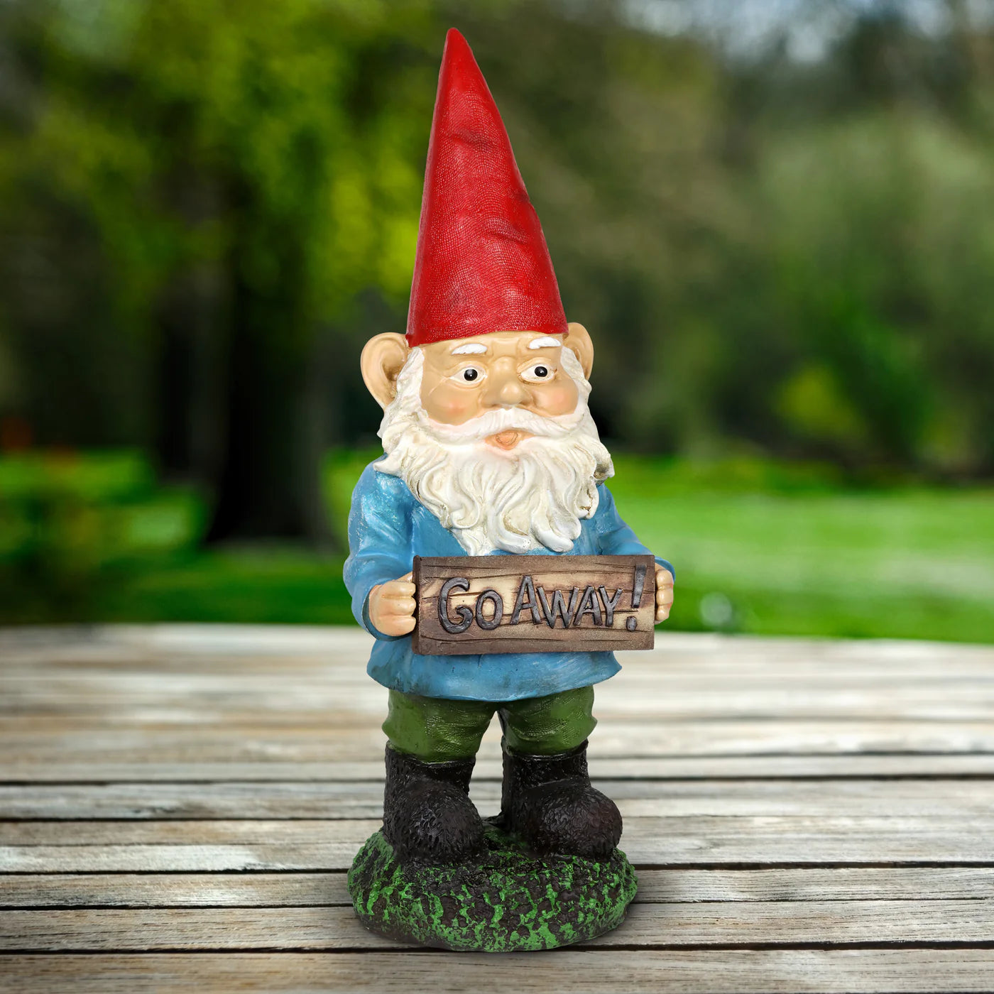 Go Away Gilbert Gnome Statue